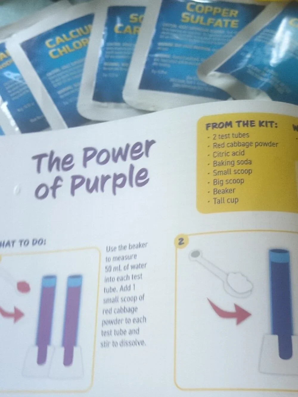 National Geographic Stunning Science Chemistry Set - Yellow, Blue, Purple